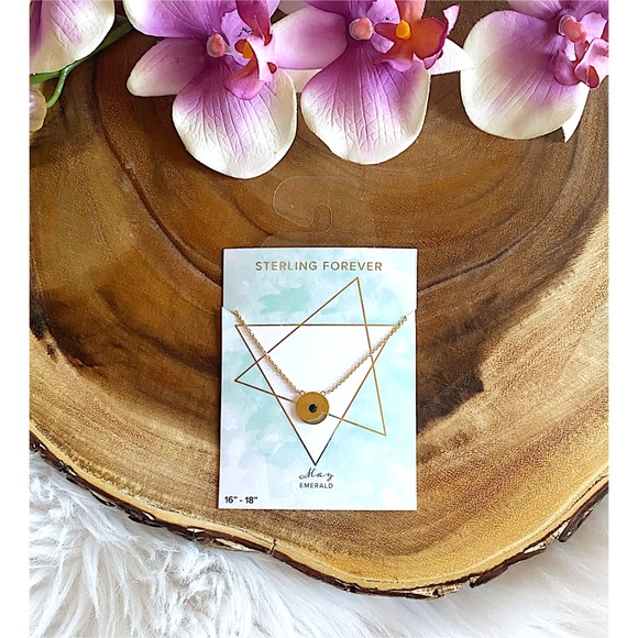 NWT Sterling Forever May Birthstone Necklace - Picture 1 of 6